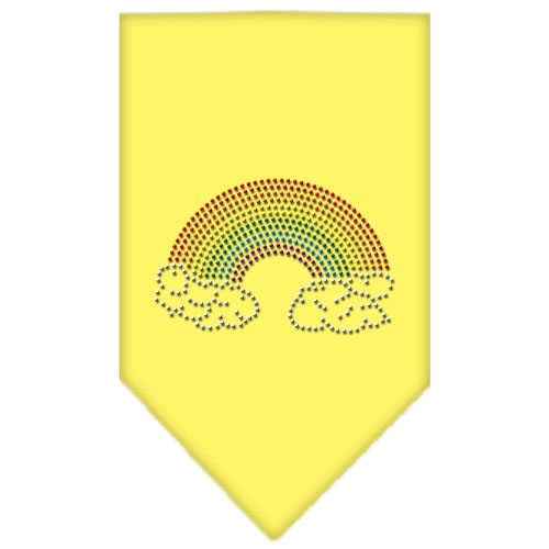 Rainbow Rhinestone Bandana Yellow Large